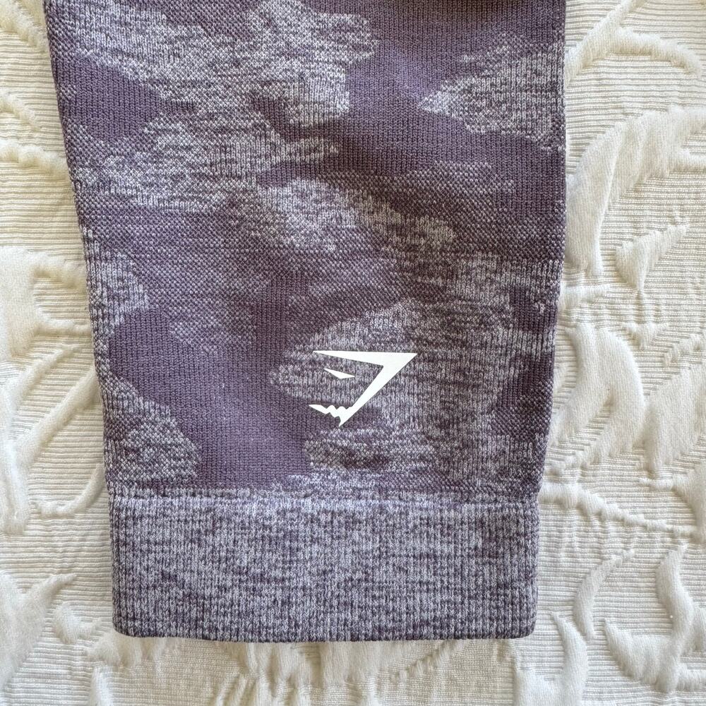Gymshark Camo Seamless Purple Grey High Waisted Leggings Size Small - Picture 6 of 7